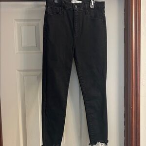 Abercrombie & Fitch The Super Skinny Ankle High Rise Black Jeans